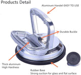 ZUOS 2 Pack Aluminum Alloy Suction Cup Glass Lifter